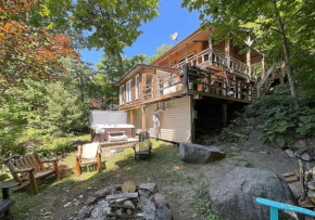 Chalet Courchevel, lac, spa à l'année, en montagne